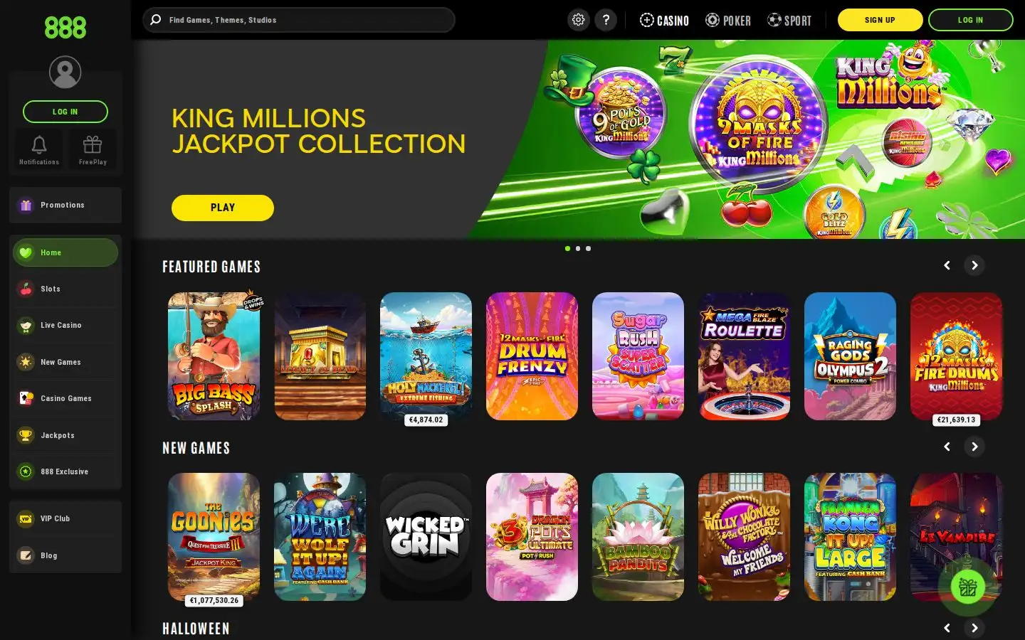 888casino homepage