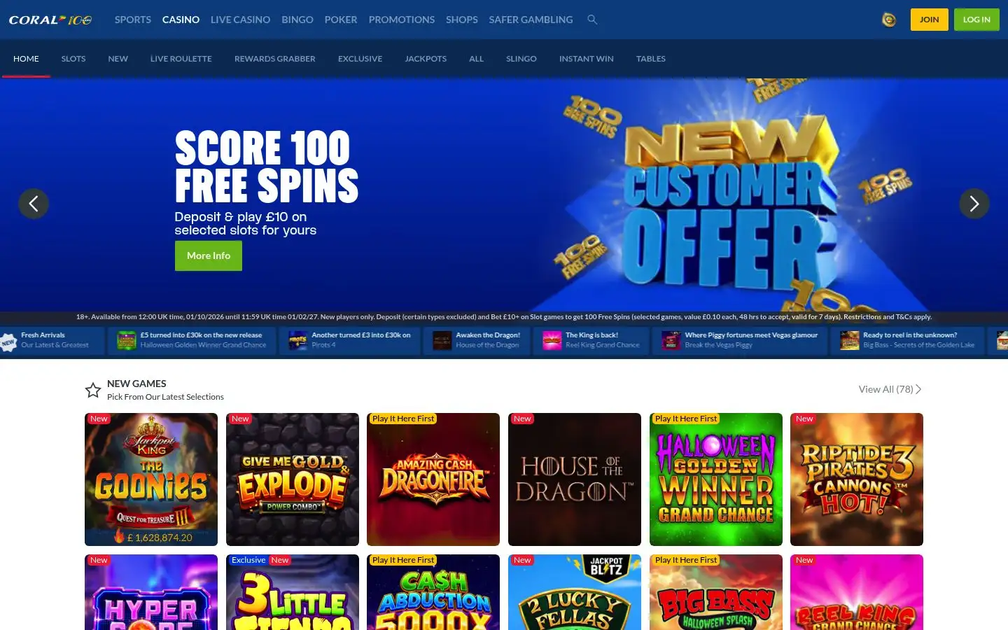 Coral homepage